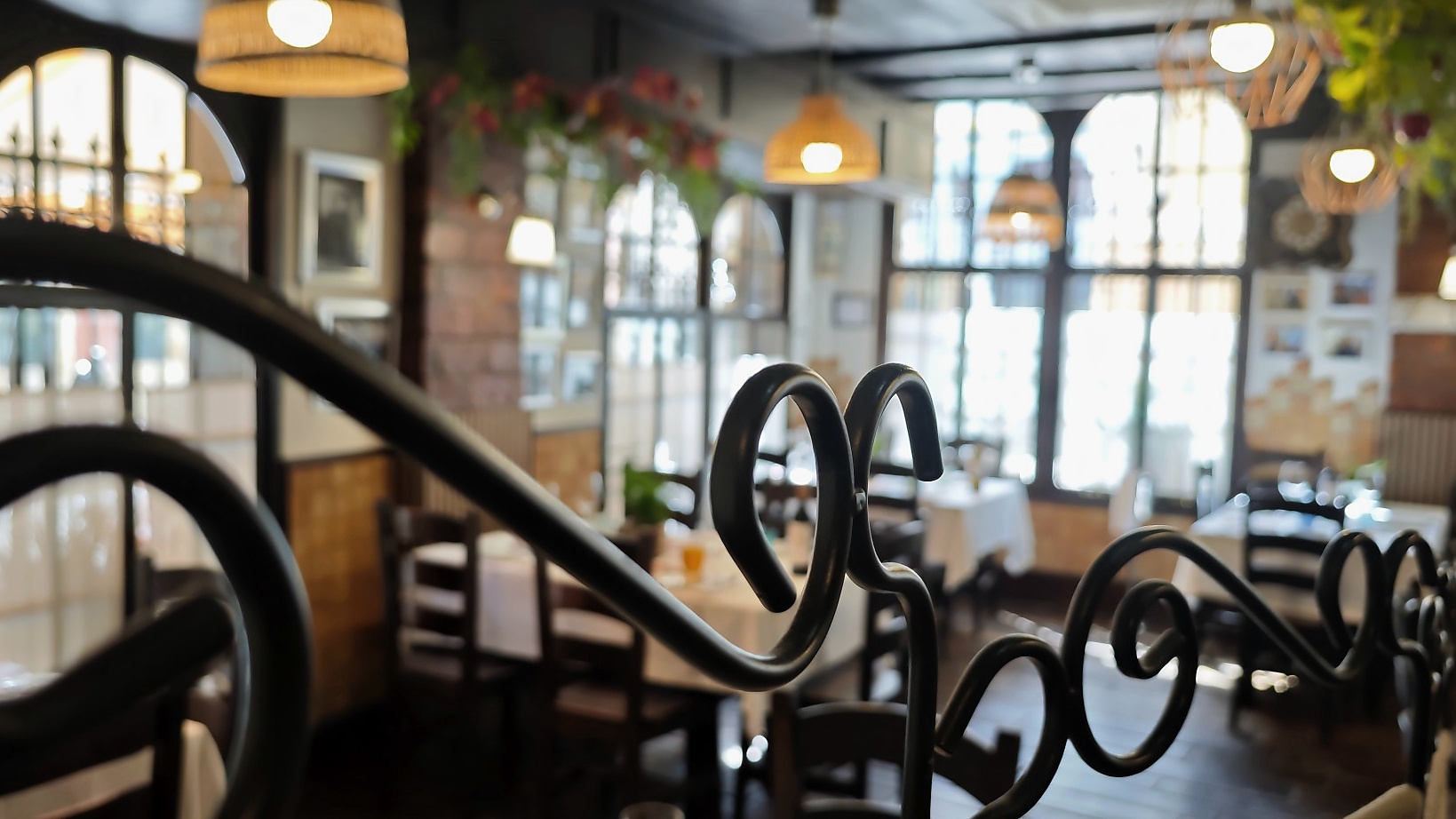 Entrada al comedor detalle del biombo